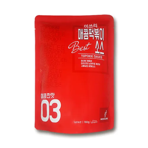 Miniatura 7 de MISSLEE Mezcla de Salsa Tteokbokki (Paquete de 5, 2 Porciones Cada Una), Nivel 4 de Calor, Salsa en Polvo Coreana para Pasteles de Arroz y Cocina