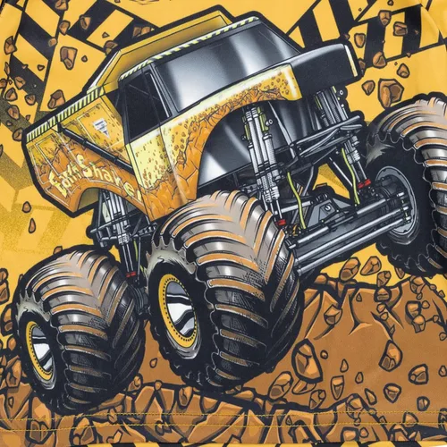 Miniatura 5 de Monster Jam Camiseta familiar a juego para niños pequeños a adultos Grave Digger El Toro Loco Megalodon