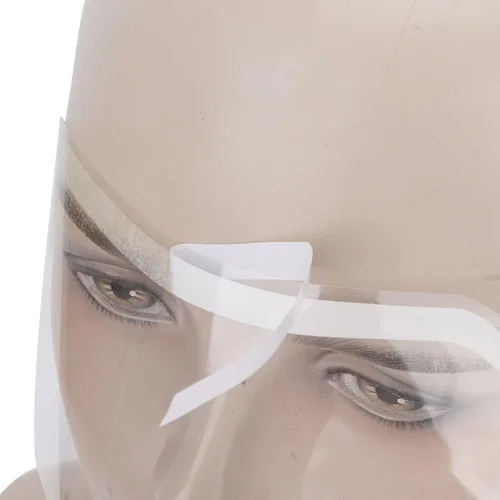 Miniatura 2 de Pilipane 50 viseras faciales desechables, viseras protectoras transparentes de ducha para procedimientos de pestañas y cejas