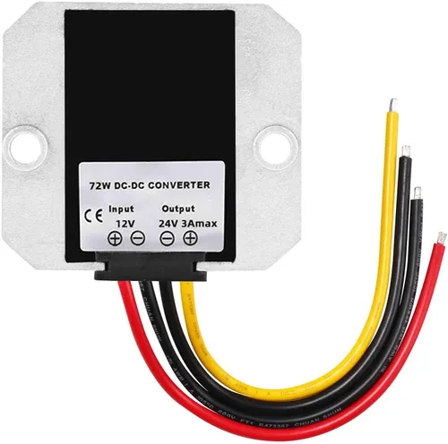 Miniatura 2 de Convertidor de aumento de voltaje CC, 12 V escalón hasta 24 V 3 A 72 W, convertidor de módulo de fuente de alimentación transformador de impulso