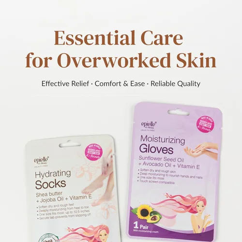 Miniatura 8 de Epielle Mascarillas Hidratantes e Humectantes para Manos y Pies, Alivian y Suavizan la Piel Seca y Áspera, Regalos de Cuidado Personal para Mujeres
