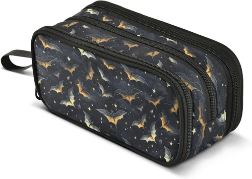 Miniatura 23 de MNSRUU Estuche grande para lápices, estuche estético con diseño de rana linda, organizador de marcadores, caja de lápices para niñas, niños