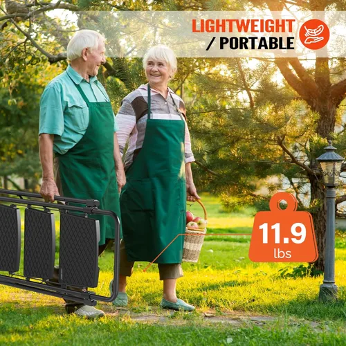 Miniatura 5 de LUISLADDERS Escalera de 3 escalones con barandillas, taburete plegable con pedal antideslizante ampliado, escalera ligera de 500 libras, plegable