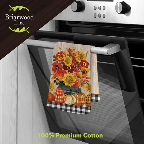 Miniatura 2 de Briarwood Lane Toalla de mano de algodón ramo de otoño