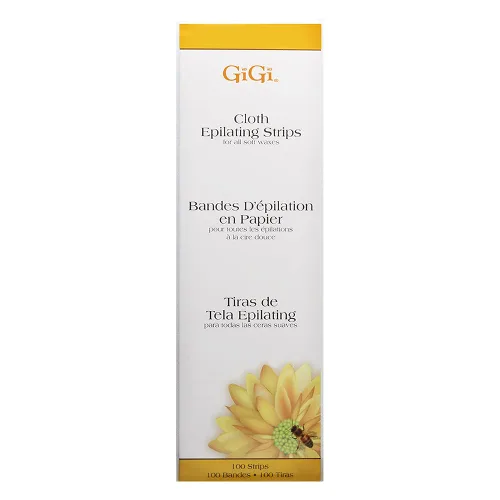 Miniatura 8 de GiGi Tiras depiladoras de muselina natural, tiras de cera suave para depilación facial y cuerpo, disponibles en tamaños regulares y pequeños