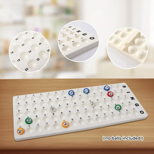Miniatura 4 de GSE Games & Sports Expert Tablero maestro de bingo para bolas de 7/8 pulgadas, tablero de llamadas blanco para juegos de bingo, ideal para fiestas