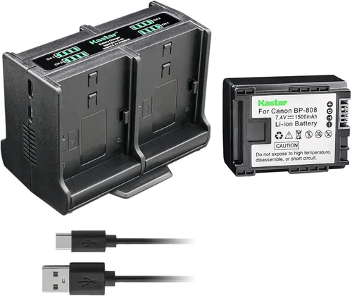 Miniatura 9 de Kastar Cargador de batería cuádruple compatible con cámaras Canon VIXIA HG20 VIXIA HG21, VIXIA HG30, XA10, XA10 HD, FS10, FS11, FS20, FS21, FS22