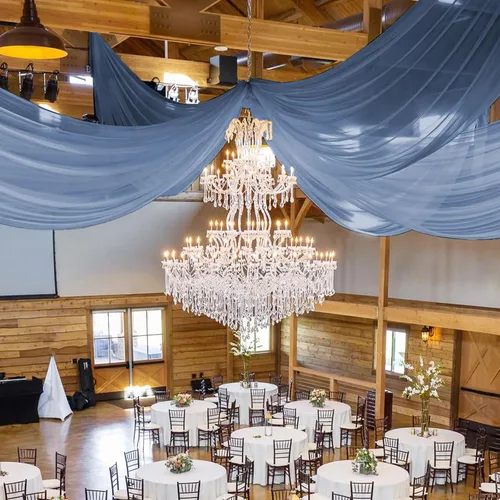 Miniatura 35 de 6 paneles de cortinas blancas para techo de boda, cortinas de techo de 5 x 10 pies, cortinas de tela transparente para arco de boda, cortinas