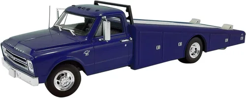 1967 Chevy C30 Rampa Camión Azul Edición Limitada a 312 Piezas en Todo el Mundo 1/18 Modelo de Coche Fundido a Presión por Acme A1801709