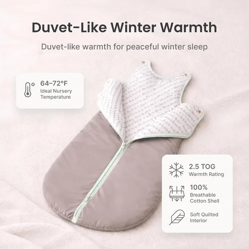 Miniatura 3 de Saco de dormir para bebé, nido para dormir de Baby Deedee, Azul Dream