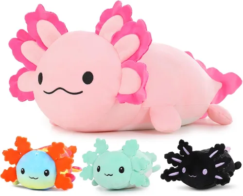 Miniatura 22 de MaoGoLan 5 piezas de peluche de foca gorda con 4 bebés en el interior - Almohada gigante de animal de peluche de foca ultrasuave de 20 pulgadas