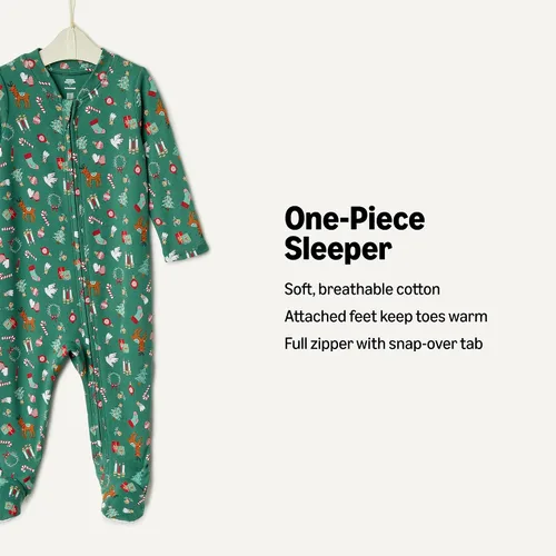 Miniatura 2 de Tienda Essentials x Sofia Grainge - Body unisex con pies de algodón para dormir y jugar, paquete de 2