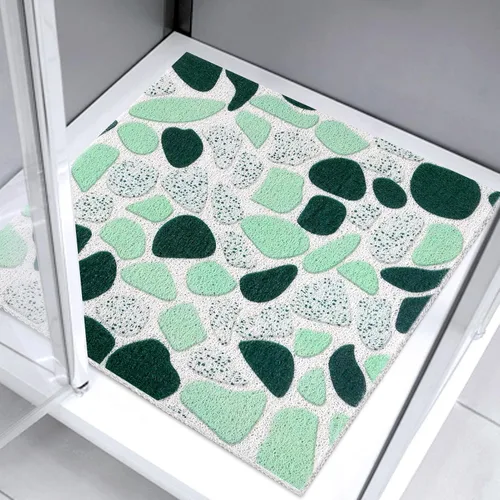 Miniatura 23 de Tapete de ducha antideslizante grande tapete de bañera antideslizante de 24 x 32 pulgadas, tapete de ducha de lufa para ducha interior, almohadilla