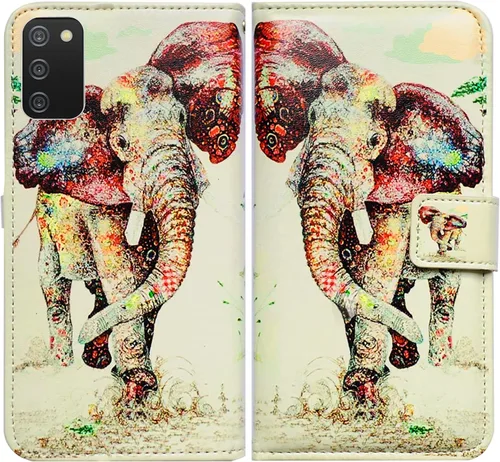 Miniatura 13 de Bcov Funda para Galaxy A03S, diseño de mariposas azules, flores, rosa, de cuero, con tapa para teléfono, con ranura para tarjetas, soporte