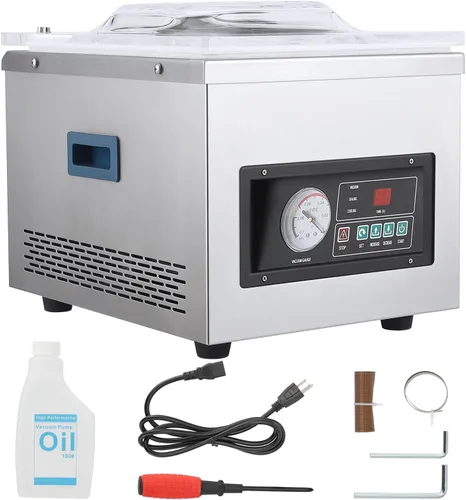 Miniatura 2 de Máquina selladora al vacío de cámara, 180w-320w,Dz-260A 6,5 M³/H Tasa de bomba,Controlado por microordenador,Máquinas de sellado al vacío domésticas