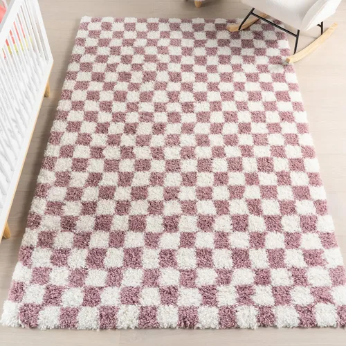Miniatura 11 de nuLOOM Adelaide Gris Claro/Crema, 3 x 5 pies, a cuadros, shag, suave y acogedor, para alto tráfico, resistente a las manchas, fácil de limpiar