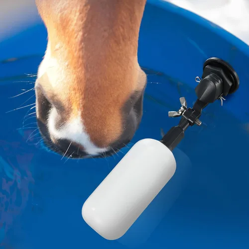 Miniatura 9 de Paquete de 2 válvulas de bola de flotador de brazo ajustable para control automático del nivel de agua en canales de agua para ganado, acuarios
