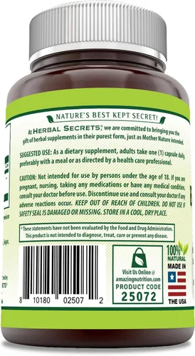 Miniatura 2 de Extracto de Boswellia Serrata Herbal Secrets (65% de ácidos de boswellia) 0.021 oz 120 comprimidos naturales, paquete de de 1, 1
