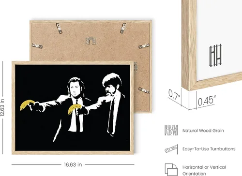 Miniatura 3 de HAUS AND HUES Banksy Arte Pop Urbano - Impresión de Arte Pop Inspirada en Películas, Regalo Ideal para Entusiastas del Arte Callejero y Fans
