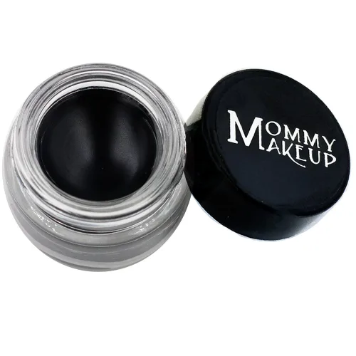 Mommy Makeup Delineador de ojos de gel impermeable con micropigmentos, a prueba de manchas, de larga duración, delineador de ojos en crema altamente