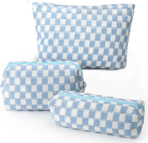 Miniatura 13 de EIMMBD Juego de 6 bolsas de maquillaje de gran capacidad, bolsa de cosméticos de viaje, bolsa de aseo organizadora, bonita bolsa de maquillaje