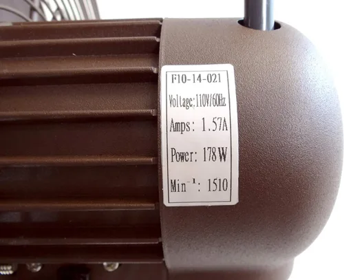 Miniatura 4 de HydroMist Ventilador oscilante de pared para exteriores, control de 3 velocidades en el motor, cuchilla de ventilador de alumbre, soporte de montaje