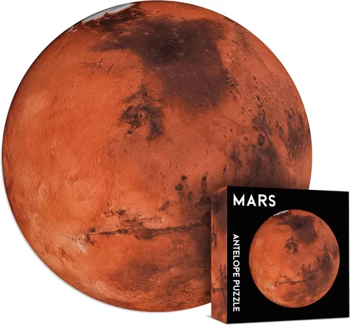 Miniatura 9 de ANTELOPE Rainbow Moon - Rompecabezas de 1000 piezas para adultos, tema espacial, cartón, rompecabezas redondo, alta resolución, acabado mate, sin