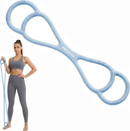 Miniatura 11 de PROIRON Figure 8 Resistance Bands with Handles Exercise Band Stretch Bands for Yoga arm Chest and Shoulder Stretch 8 Shaped Resistance Band for Women