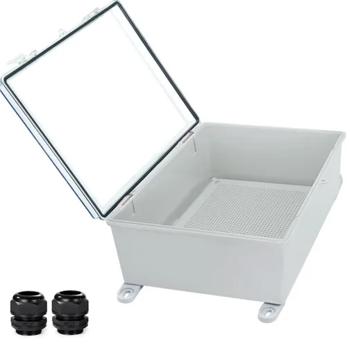 Miniatura 23 de Caja Eléctrica Impermeable a Prueba de Polvo Caja de Conexiones Resistente a la Intemperie IP67 Carcasa de Plástico ABS Caja de Proyecto