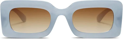 Miniatura 5 de SOJOS Retro 90s Small Nude Rectangle Sunglasses Womens Mens Trendy Chunky Glasses