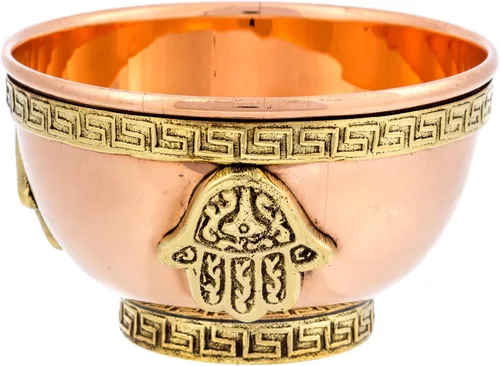 Miniatura 10 de Alternative Imagination Cuenco de Cobre de Dragón – Cuenco de Ofrenda para Uso en Altar, Ofrendas Rituales, Decoración del Hogar Brujesco – Soporte