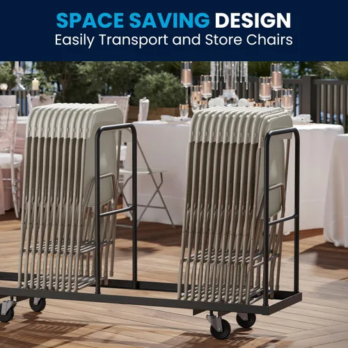 Miniatura 4 de Flash Furniture Hercules Series - Sillas plegables de plástico para fiestas y bodas, asientos apilables para eventos comerciales, juego de 10