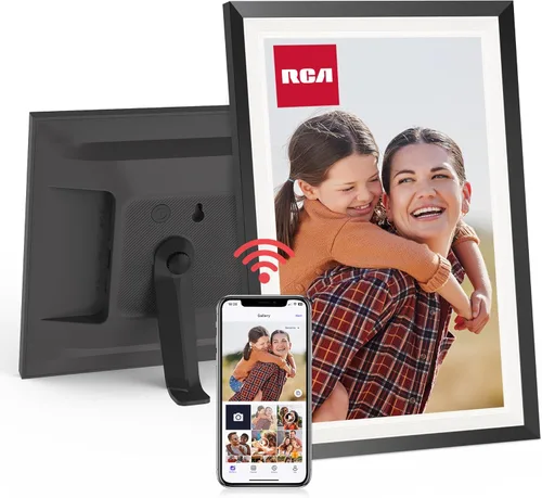 RCA Marco de fotos digital WiFi de 10.1 pulgadas, marcos de fotos electrónicos de almacenamiento de 32 GB, pantalla táctil HD IPS, marco WiFi,
