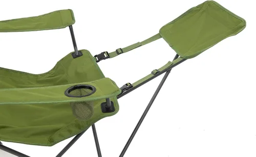 Miniatura 6 de ALPS Mountaineering Sillas de camping Escape Lounge para adultos con reposapiés y reposabrazos ajustables, marco de acero resistente, diseño