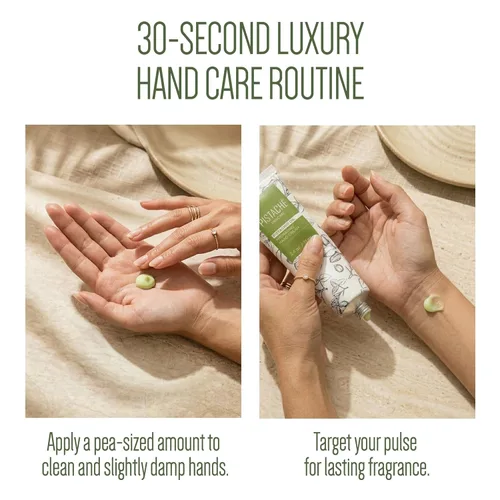 Miniatura 6 de Pistaché Skincare Crema de manos con aceite de pistacho Hidratante y nutritiva con vitamina E Hidratante de larga duración para manos, uñas