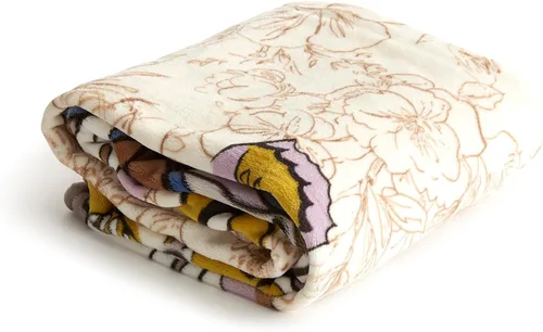Miniatura 17 de Vera Bradley Manta de felpa de forro polar Botánico Paisley Rosa