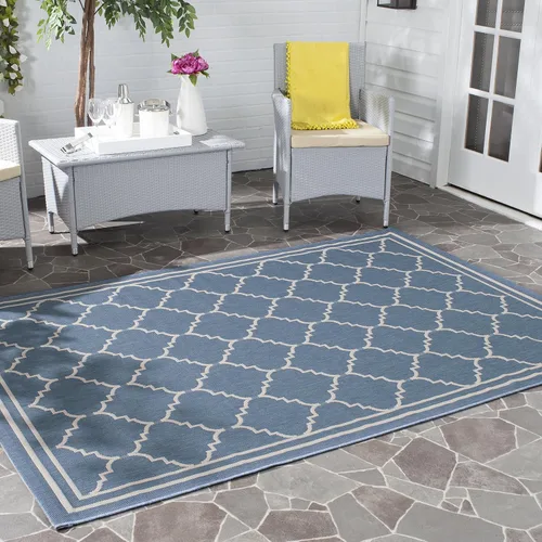 Miniatura 18 de SAFAVIEH Alfombra lavable para exteriores, colección Courtyard de 2.3 x 6.7 pies, color negro y crema, no desprende pelusa y de fácil limpieza