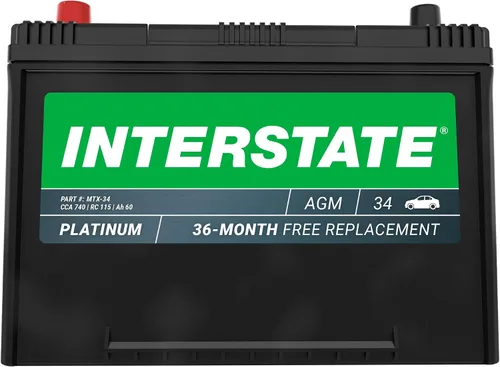 Miniatura 6 de Interstate Batteries Batería automotriz de 12 V, 50 Ah (tamaño del grupo H4) 570CCA SLI AGM, batería de repuesto para automóviles, SUV, sedanes
