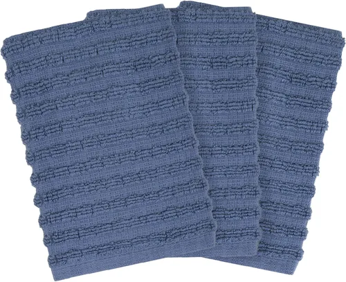 Miniatura 2 de Ritz Royale Collection - Juego de paños de cocina de 100 % rizo peinado, altamente absorbente, juego de paños de cocina, 13-3/4 x 12 pulgadas, Azul