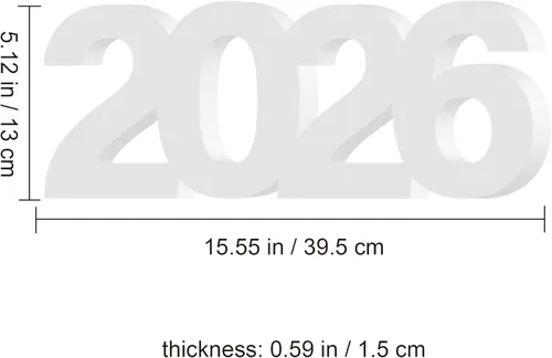 Miniatura 3 de Letrero grande 2026 Gradutaion Decoraciones 2026 para cabina de fotos para personas mayores, centros de mesa para decoración de mesa, letrero
