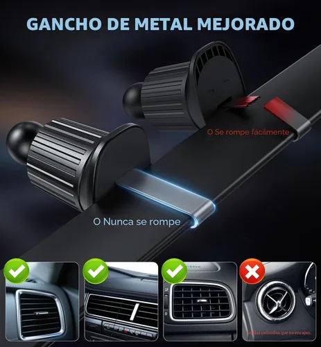 Miniatura 7 de Cargador de Soporte para Coche Mag-Safe 15W Cargador Inalámbrico Magnético para Coche para Accesorios de iPhone 17 Soporte Magnético para Teléfono