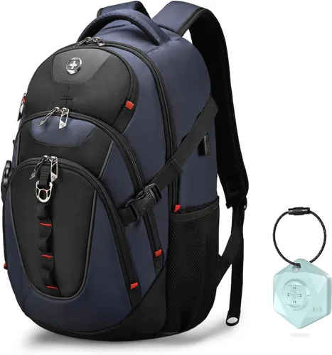Miniatura 20 de swissdigital Mochila para portátil de viaje de negocios, para hombre y mujer, con puerto de carga USB inteligente, compatible con portátiles de 15.6