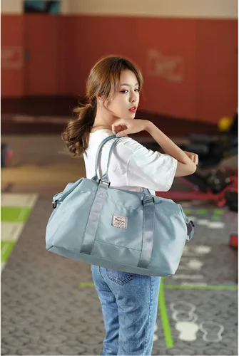 Miniatura 8 de Bolsos de viaje para mujer, para llevar en el fin de semana, bolsa de gimnasio deportiva, bolsa de entrenamiento, para pasar la noche y colgar al