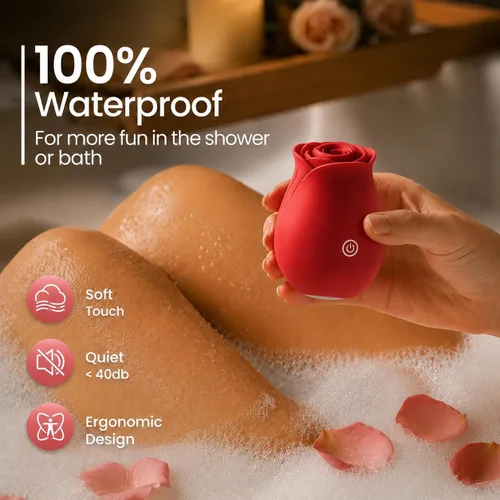 Miniatura 5 de Vibrador de succión Lamiendo Rotación Juguetes sexuales Rose Juguete sexual