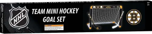 Miniatura 4 de Franklin Sports NHL - Juego de mini hockey para niños, portería de hockey sobre rodilla, pelota + 2 palos, juego de juguetes para interiores