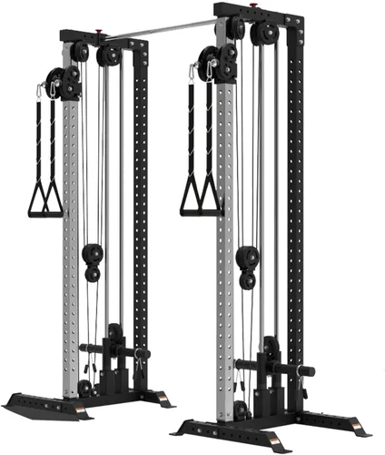 Miniatura 10 de Bells of Steel Torre de Máquina de Cable - Equipo de Gimnasio Comercial y Doméstico - Poleas de Aluminio con Pilas de Peso o para Discos