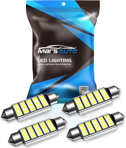 Miniatura 14 de Marsauto 194 Bombilla LED amarilla, 168 T10 2825 W5W 3525 Juego de chips brillante 9-36V Reemplazo de bombilla para luces de matrícula, luz