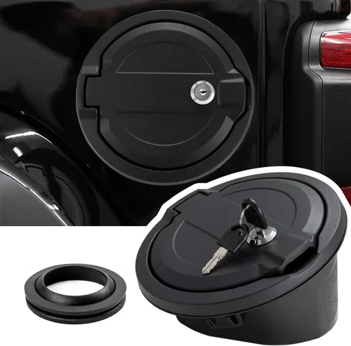 Tapa de depósito de gasolina para puerta de llenado de combustible para Jeep Wrangler JL 2018-2023, accesorios Unlimited Rubicon Sahara de 2 puertas