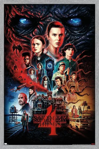 Miniatura 19 de Trends International Netflix Stranger Things: Season 4 - Póster de pared de una hoja, 14.725 x 22.375 pulgadas, versión enmarcada de madera