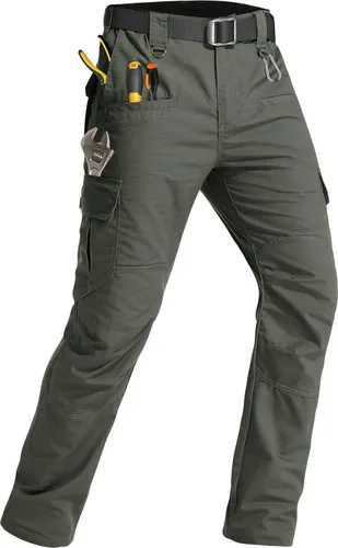 Miniatura 13 de Men's Tactical Pants Lightweight Water Resistant Cargo Pants Flex Ripstop EDC Work Hiking Outdoor Pants